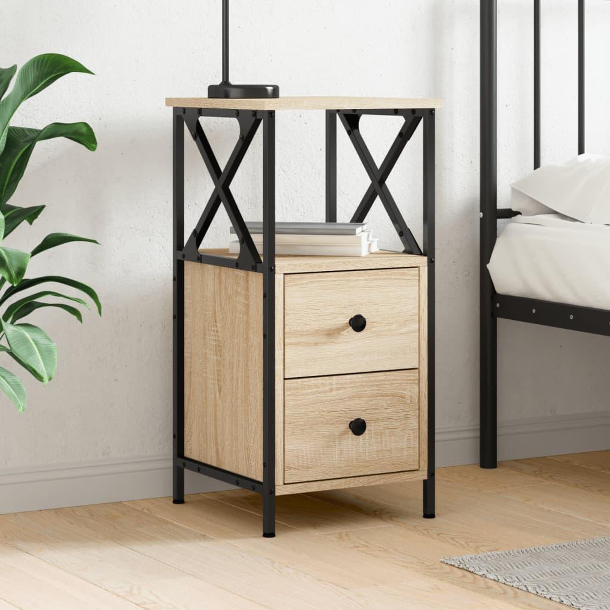 VIDAXL Table de chevet chene sonoma 34x35,5x70 cm bois d'ingenierie