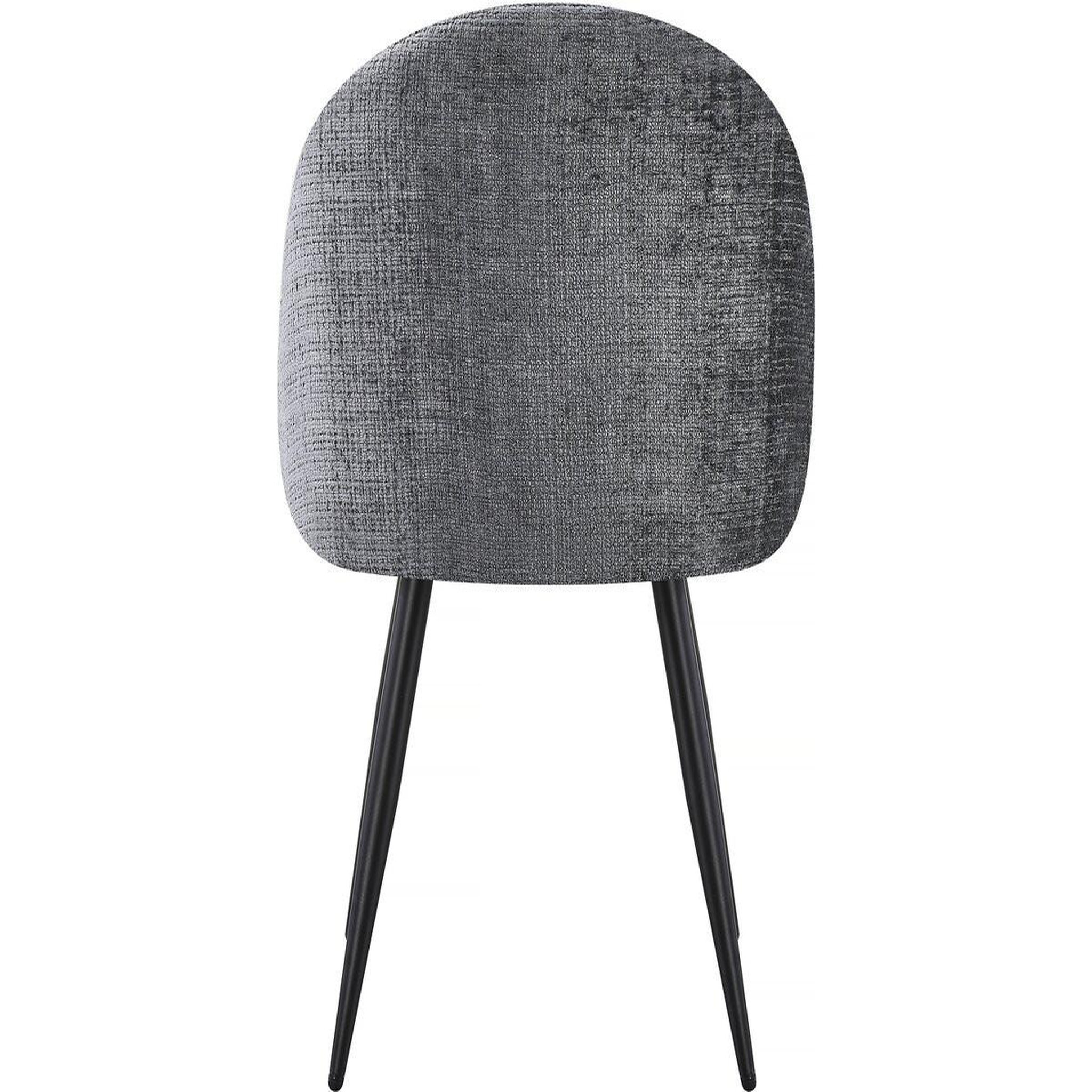 Voir la diapositive 6 : Habitat et Jardin Lot de 2 chaises en tissu  samuel  - 53 x 51 x 82 cm - gris