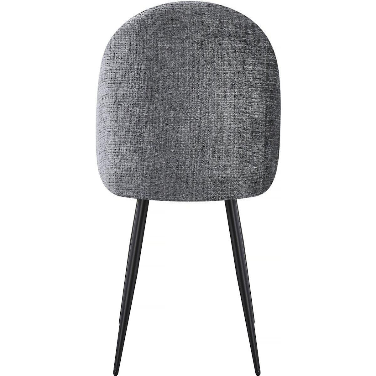 Habitat et Jardin Lot de 2 chaises en tissu  Samuel  - 53 x 51 x 82 cm - Gris