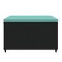Voir la diapositive 4 : VIDAXL Repose-pieds de jardin et coussins lot de 2 noir resine tressee