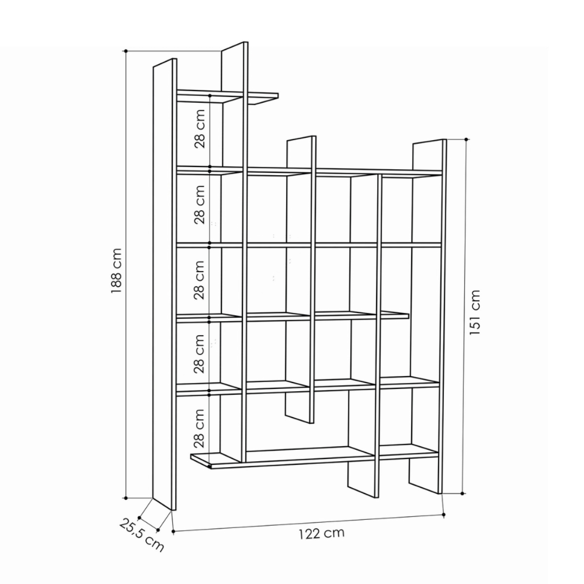 Voir la diapositive 4 : CONCEPT USINE Meuble à étagères bois bok