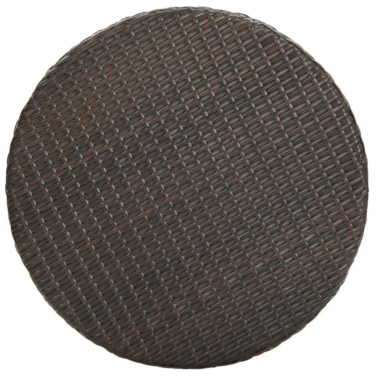 VIDAXL Ensemble bar de jardin 5 pcs et coussins Resine tressee Marron