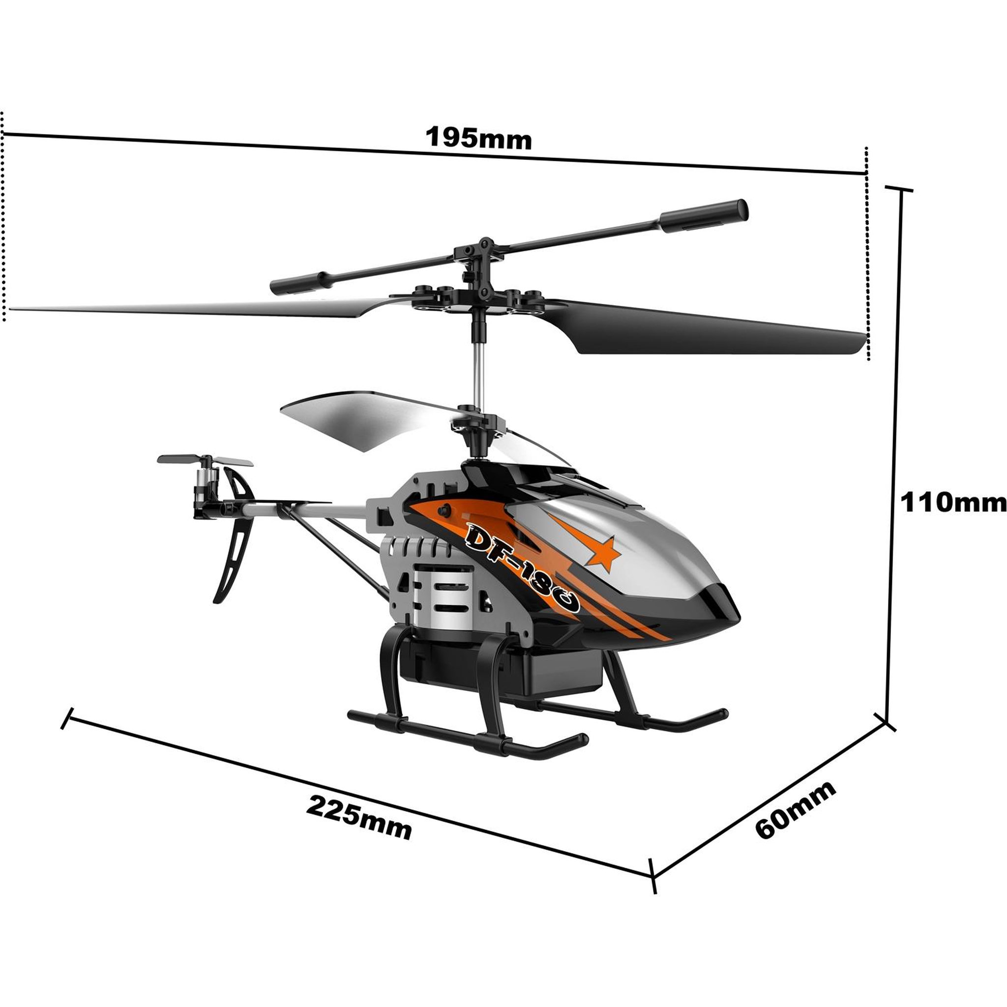 Voir la diapositive 4 : DF-MODELS RC Helicopter DF-180