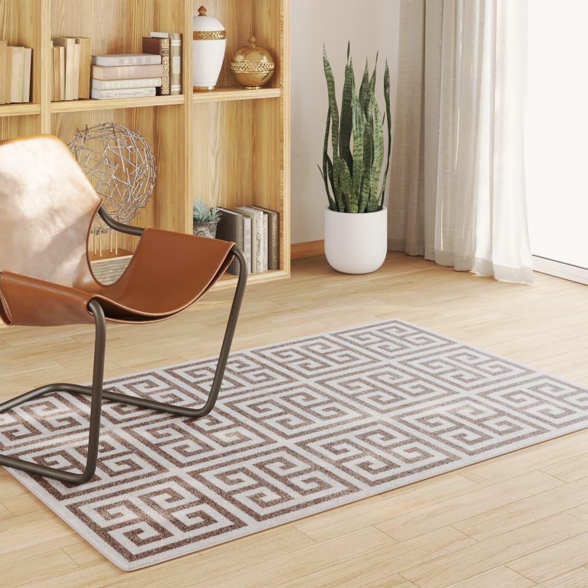 VIDAXL Tapis interieur exterieur a poils courts 120x180cm antiderapant