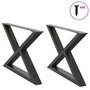 Voir la diapositive 1 : VIDAXL Pieds de table basse 2 pcs anthracite 70x(42-43,3) cm