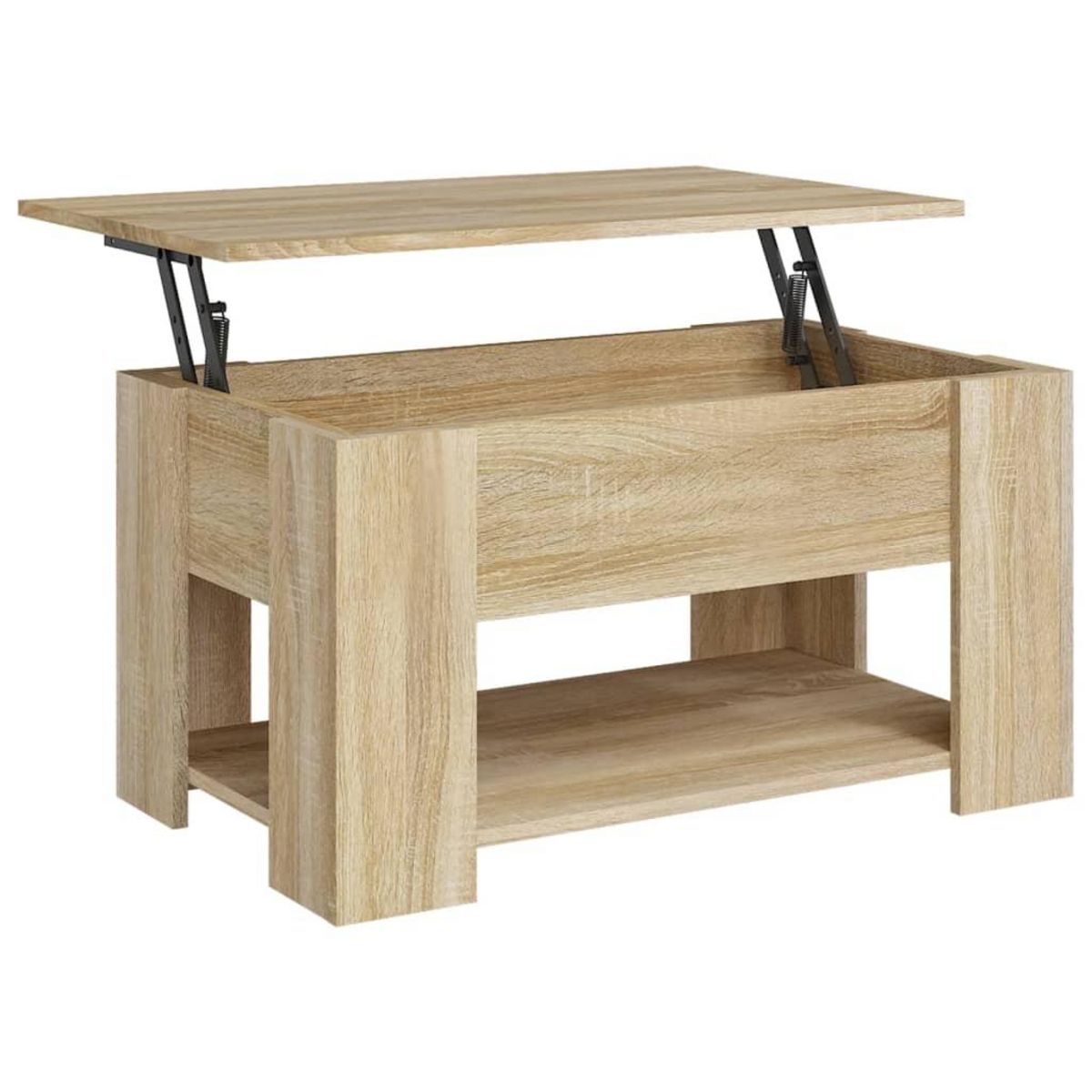 VIDAXL Table basse chene sonoma 79x49x41 cm bois d'ingenierie