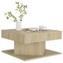 Voir la diapositive 4 : VIDAXL Table basse Chene sonoma 57x57x30 cm Bois d'ingenierie