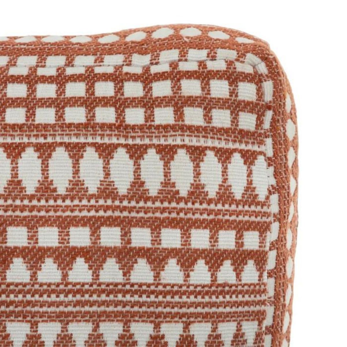 ATMOSPHERA Coussin de Sol Jacquard  Micah  38x38cm Terracotta