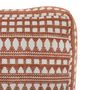 Voir la diapositive 2 : ATMOSPHERA Coussin de Sol Jacquard  Micah  38x38cm Terracotta