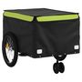 Voir la diapositive 4 : VIDAXL Remorque de vélo noir et vert 45 kg fer