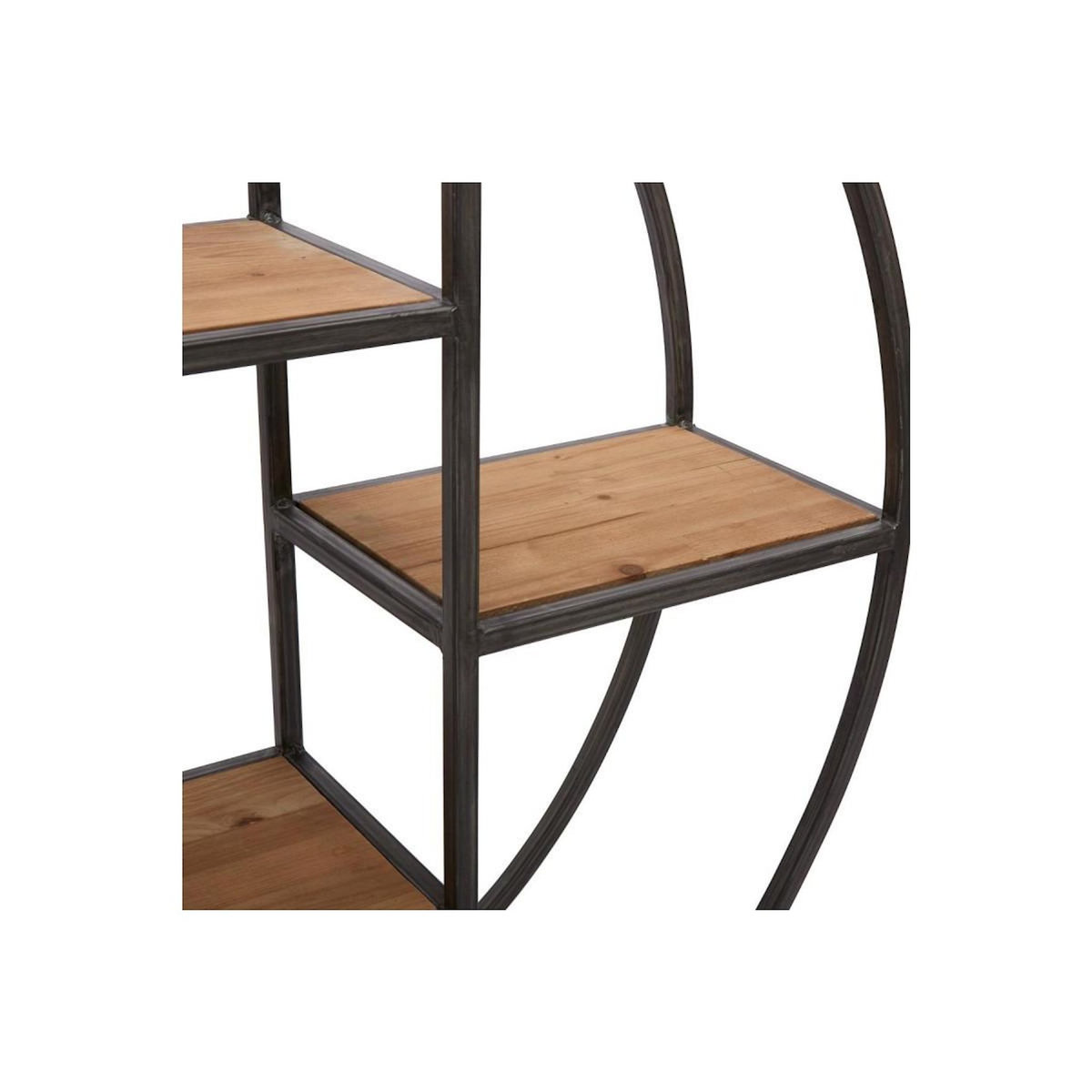 ATMOSPHERA Etagère Murale 4 Niveaux industrielle  Torof  78cm Noir