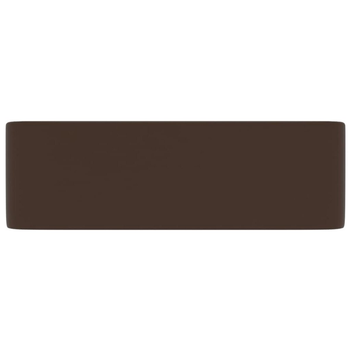 VIDAXL Lavabo de luxe Marron fonce mat 41x30x12 cm Ceramique