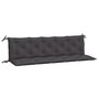 Voir la diapositive 2 : VIDAXL Coussins de banc de jardin lot de 2 anthracite tissu Oxford
