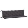 Voir la diapositive 2 : VIDAXL Coussins de banc de jardin lot de 2 anthracite tissu Oxford