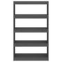 Voir la diapositive 5 : VIDAXL Bibliotheque/Separateur de piece Gris 80x30x135,5 cm Pin massif