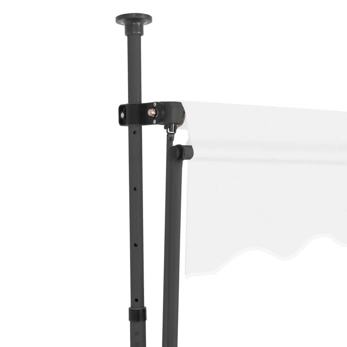 VIDAXL Auvent manuel retractable avec LED 250 cm Creme