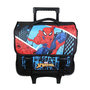 Voir la diapositive 1 : Bagtrotter BAGTROTTER Cartable à roulettes 38 cm Spiderman Bleu