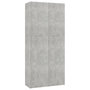 Voir la diapositive 2 : VIDAXL Armoire a chaussures Gris beton 80x35,5x180cm Bois d'ingenierie