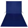 VIDAXL Toile de fond Coton Bleu 600x300 cm Incrustation