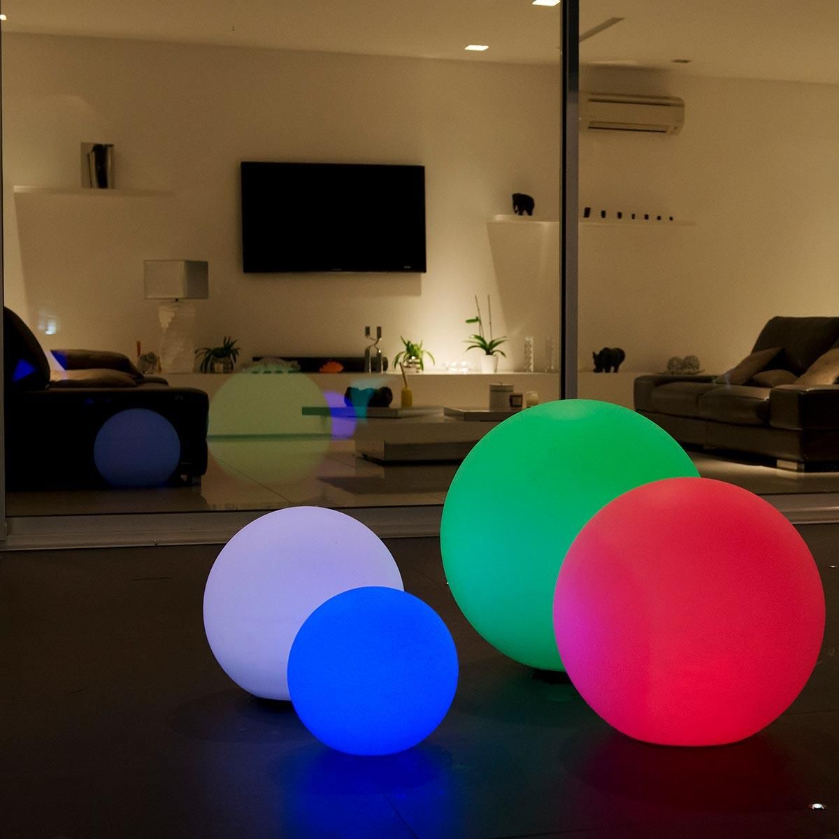 Lumisky Boule lumineuse sans fil flottante LED BOBBY Multicolore Polyéthylène D60CM