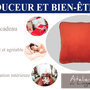 Voir la diapositive 4 : Les Ateliers du Linge Coussin imprime 100% polyester melly