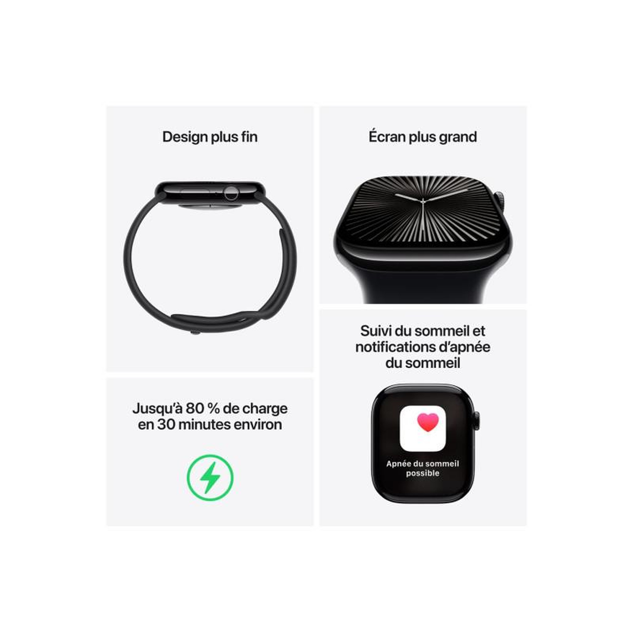 Voir la diapositive 3 : APPLE Montre connectée Serie 10 42mm Alu/Or Rose Loop Cellular