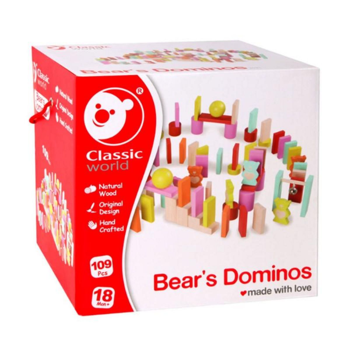 CLASSIC WORLD Classic World Bear Domino, 109 pcs.
