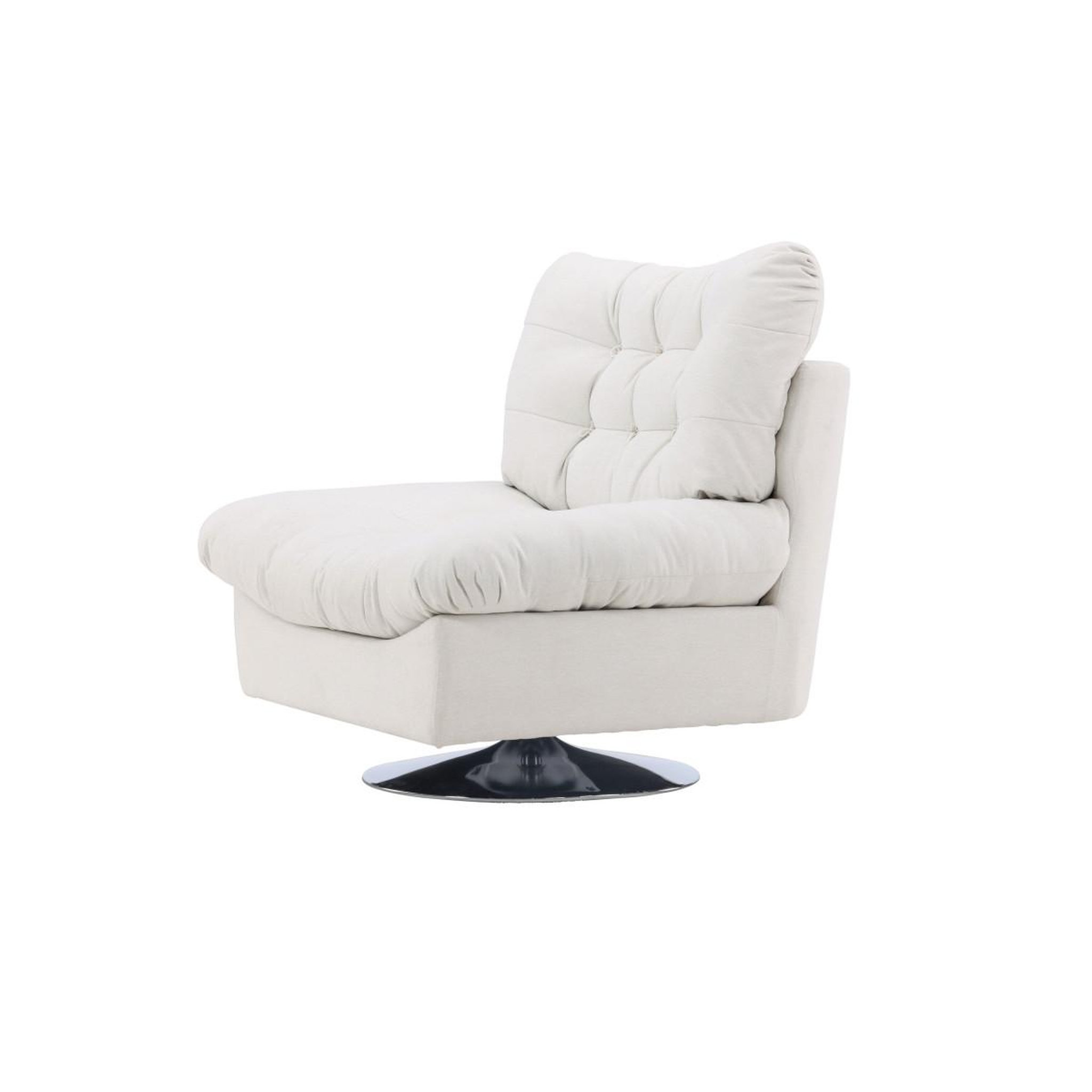 Voir la diapositive 6 : Paris Prix Fauteuil design  florens  108cm blanc cassé