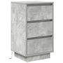 Voir la diapositive 3 : VIDAXL Table de chevet avec lumieres LED gris beton 38x34x65 cm