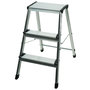 Voir la diapositive 1 : WERKAPRO Marchepied pliable en aluminium 3 marches WERKA PRO