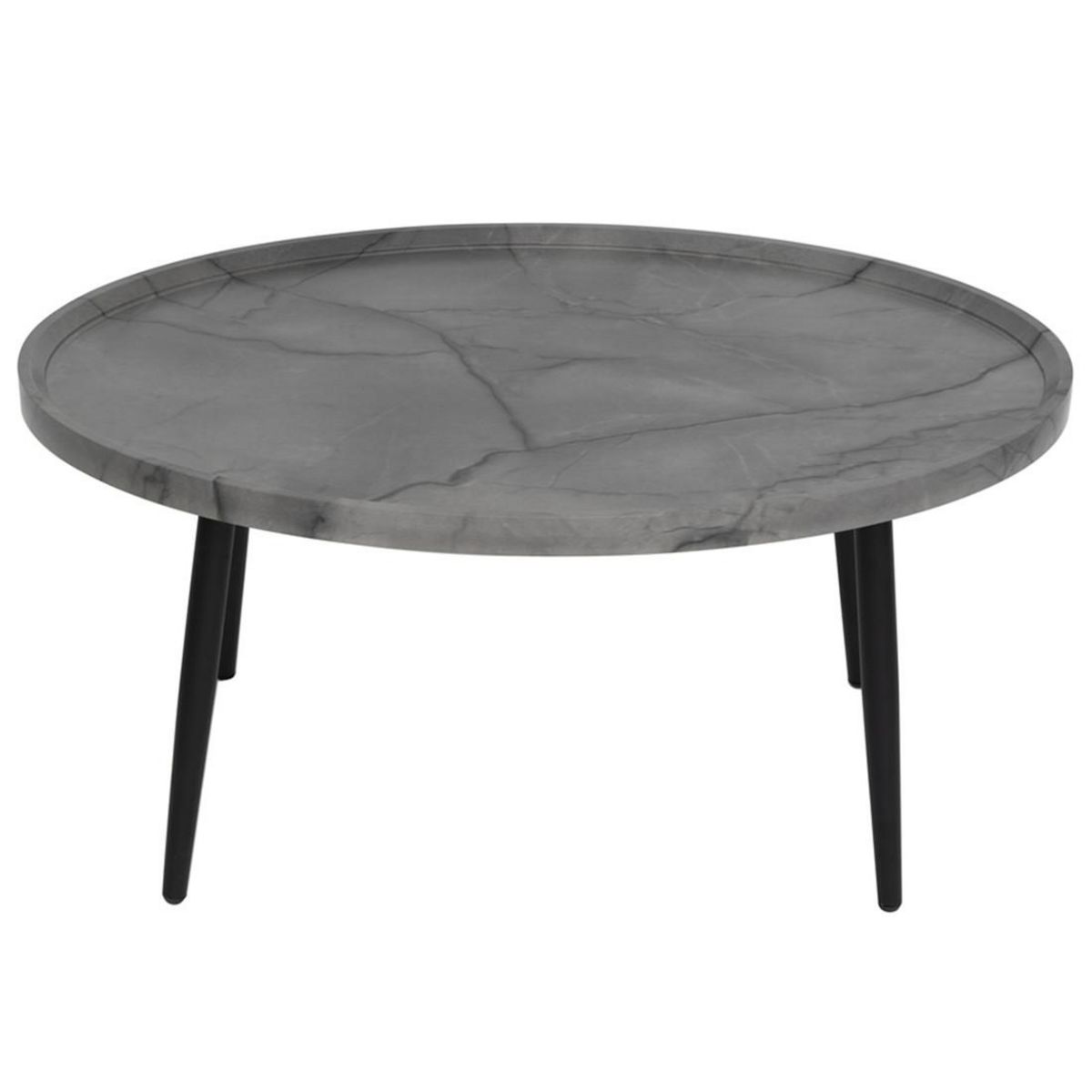 LISA DESIGN Helsinki - table basse - effet marbre - 80 cm