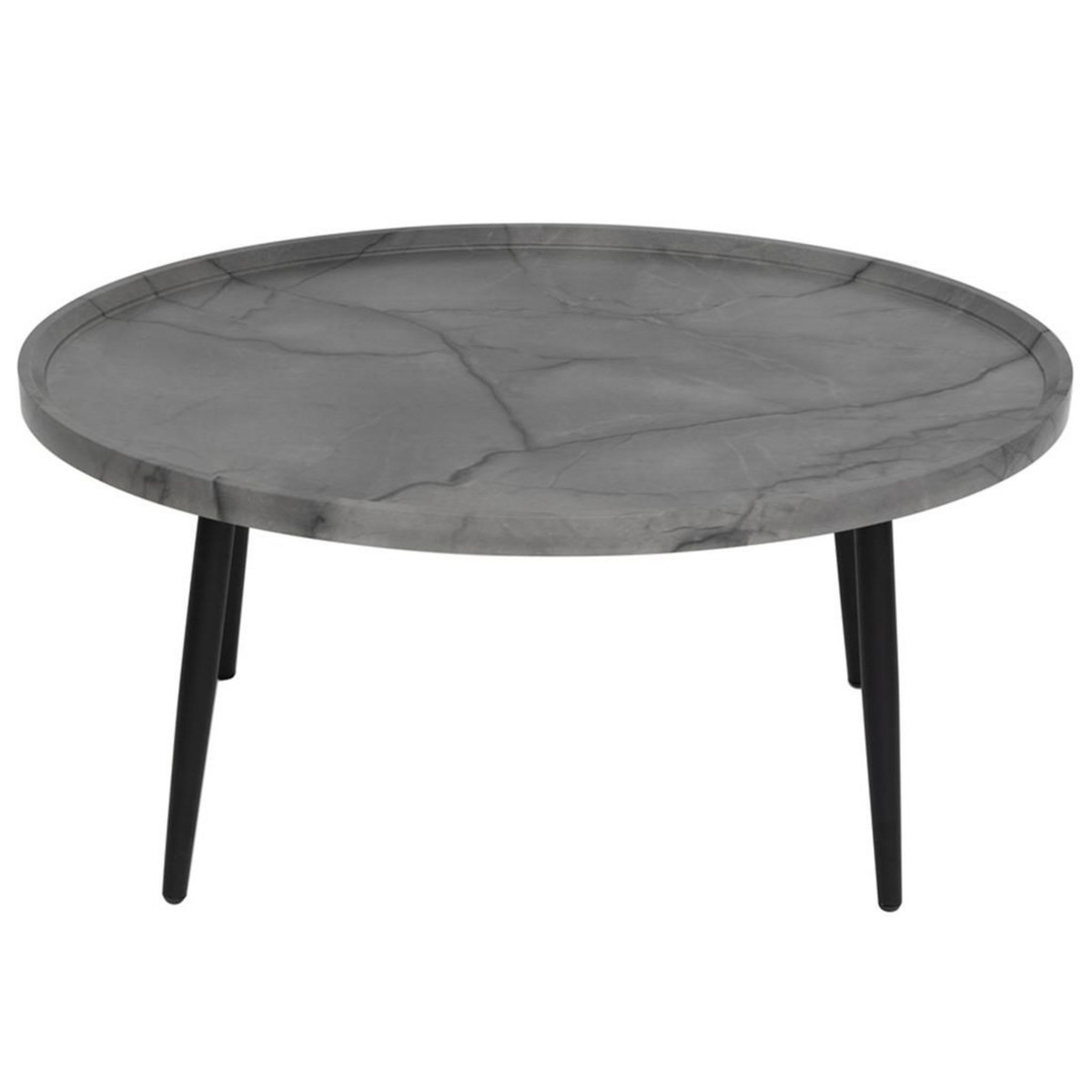 LISA DESIGN Helsinki - table basse - effet marbre - 80 cm