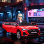 Voir la diapositive 2 : HOMCOM Voiture véhicule électrique enfant e-tron Sportback S line 12 V - V. max. 8 Km/h - effets sonores, lumineux - télécommande, port USB, MP3 - rouge