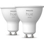 Voir la diapositive 4 : Philips Ampoule LED connectée HUE White GU10 5.5W X2