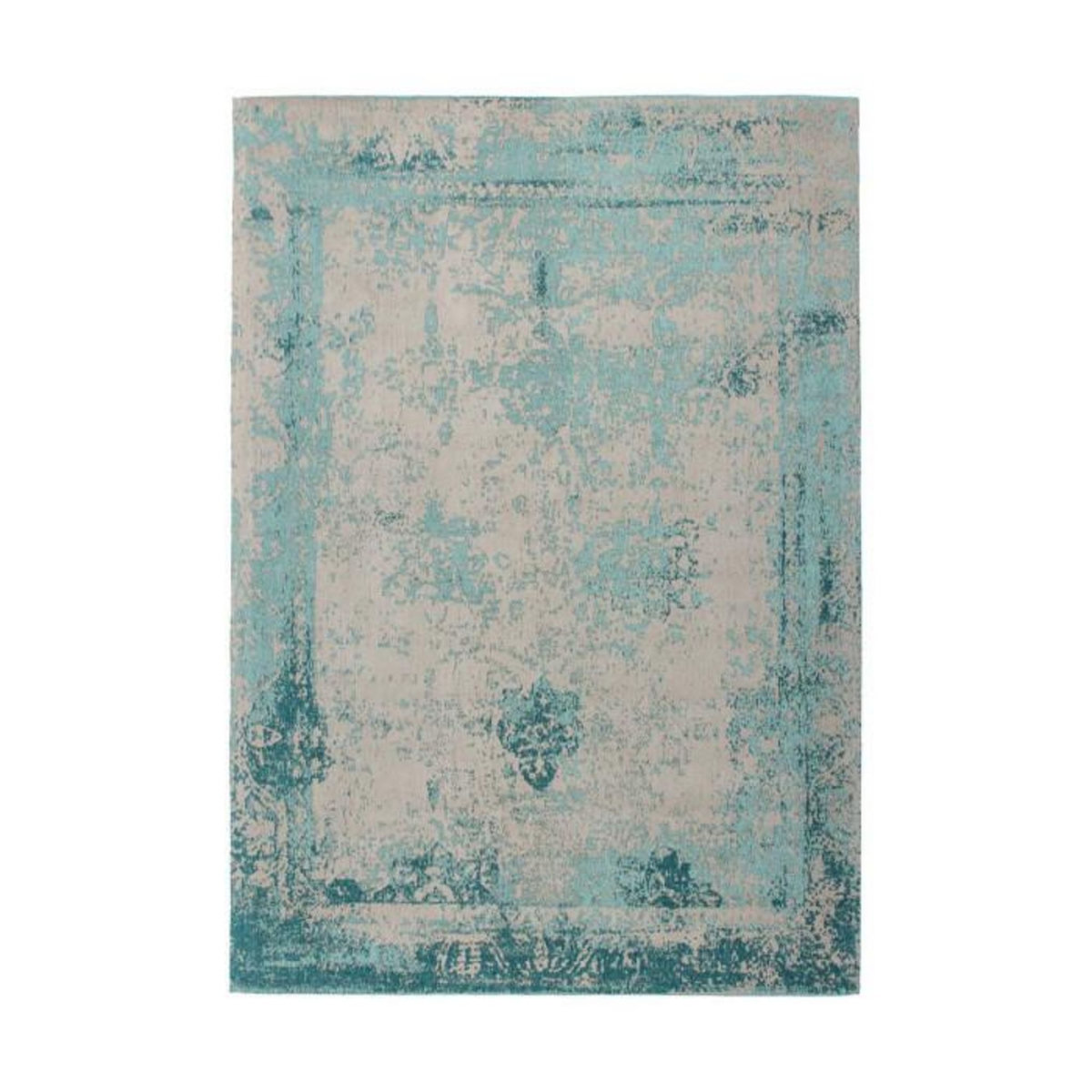 Paris Prix Tapis Vintage Tissé  Nostalgia  Turquoise