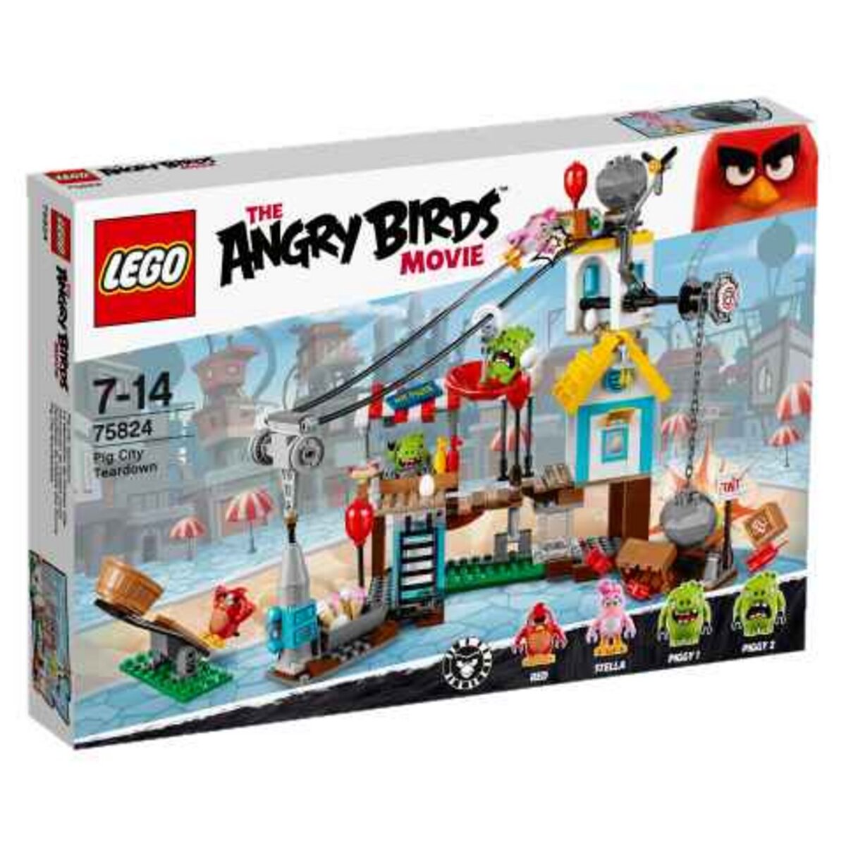 LEGO The Angry Birds Movie 75824 - La démolition de Cochon ville