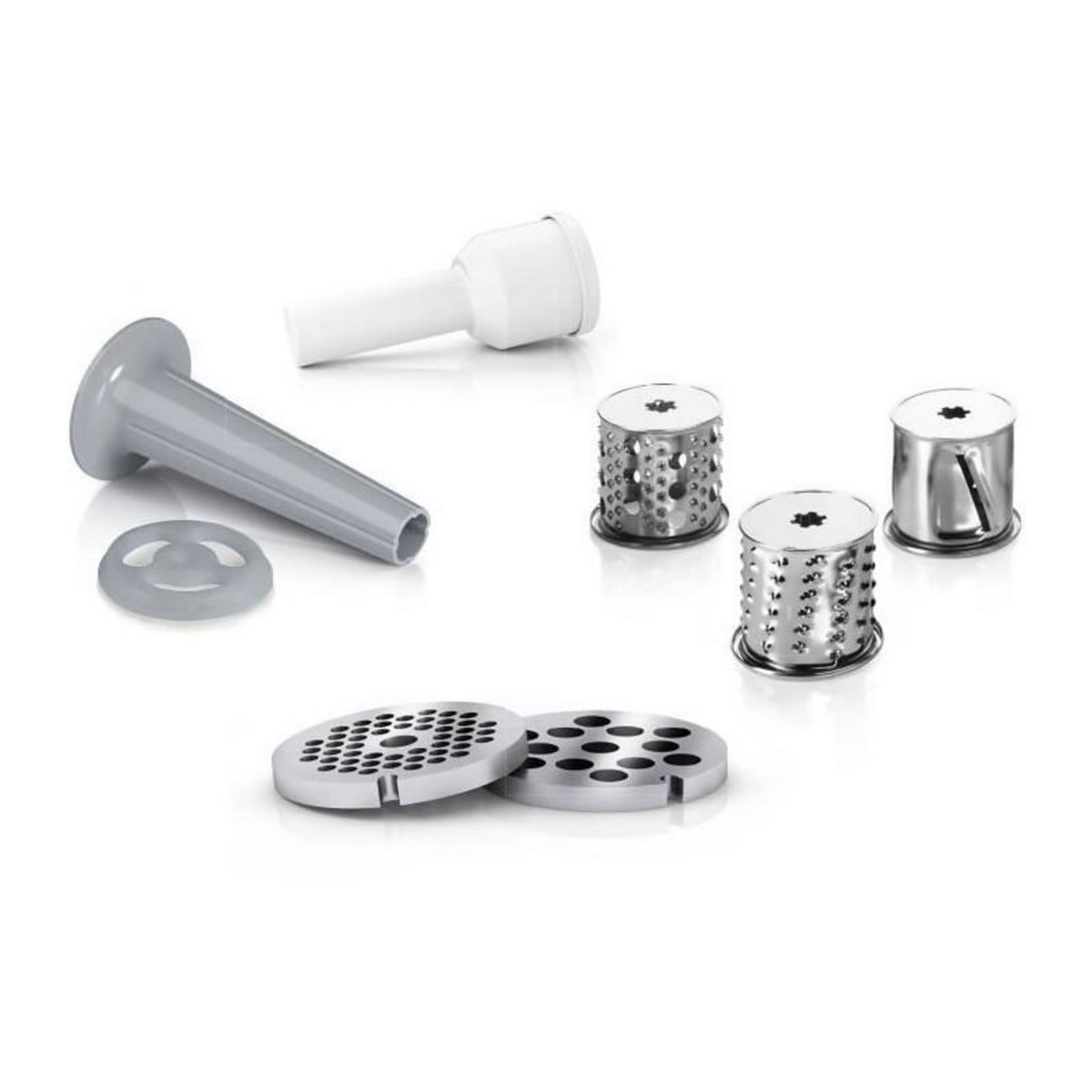 BOSCH Hachoir a viande - BOSCH - MFW2514W SmartPower - Blanc - moteur bloqué 1500 W - 1,7 kg/mn - 2 grilles de hachoir - râpeur/émi