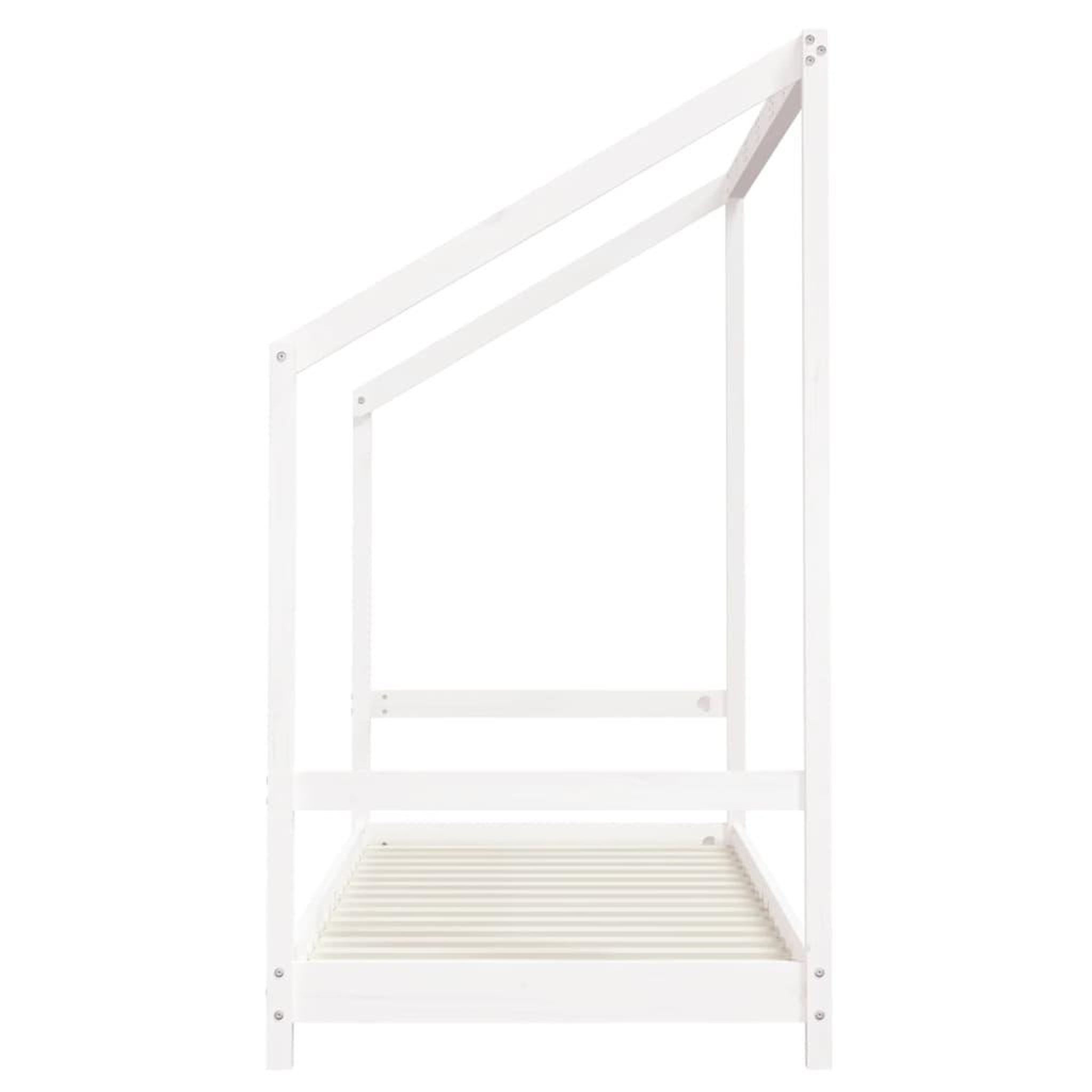 Voir la diapositive 5 : VIDAXL Cadre de lit pour enfants blanc 80x200 cm bois de pin massif