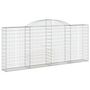 Voir la diapositive 2 : VIDAXL Panier de gabions arque 300x30x120/140 cm Fer galvanise