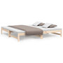Voir la diapositive 2 : VIDAXL Lit coulissant sans matelas 2x(90x200) cm Bois de pin massif