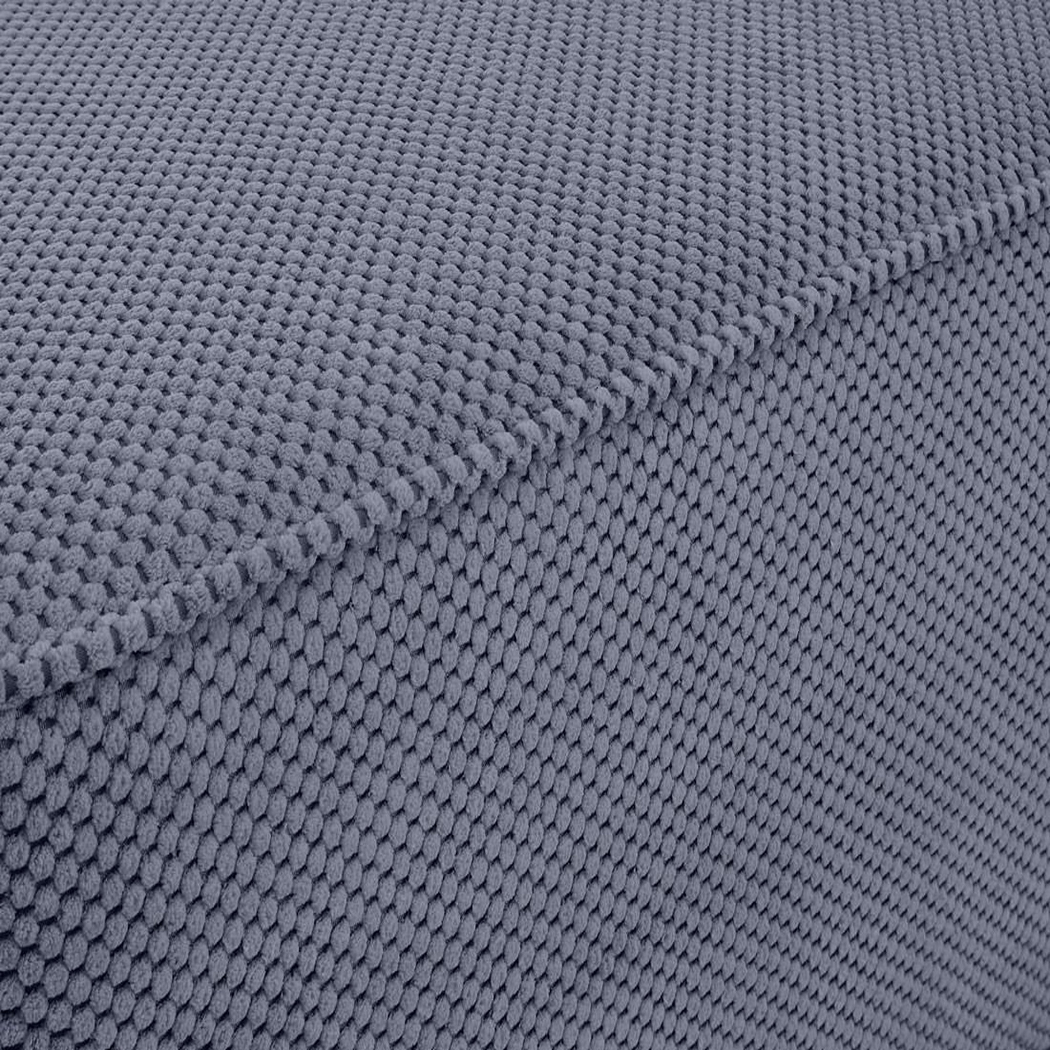 Voir la diapositive 6 : BEST MOBILIER Topaze - pouf - en velours texturé