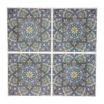 ATMOSPHERA Lot de 2 Stickers  Caro Mosaic II  26x26cm Multicolore