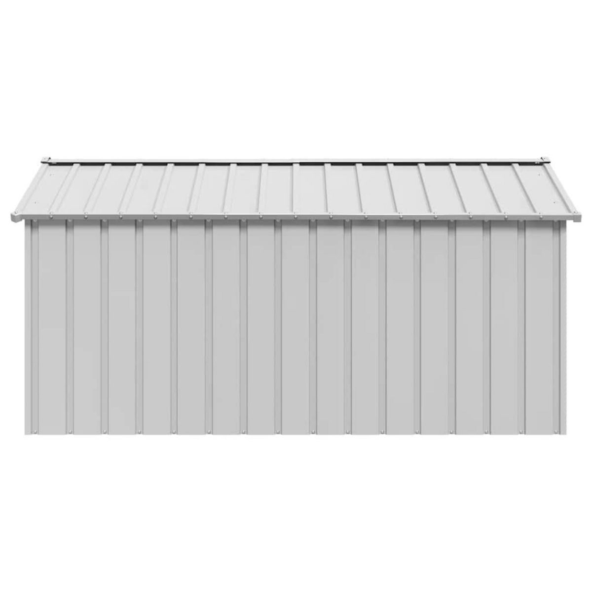 VIDAXL Niche pour chien avec toit noir 114x202x101 cm acier galvanise