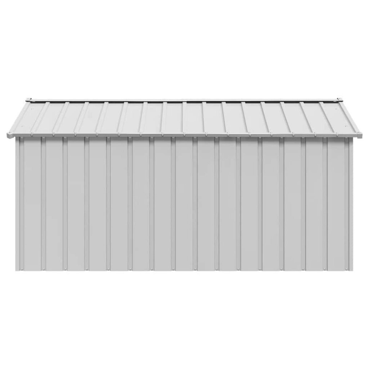 VIDAXL Niche pour chien avec toit noir 114x202x101 cm acier galvanise