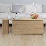 Voir la diapositive 4 : VIDAXL Table basse Chene sonoma 150x50x35 cm Bois d'ingenierie