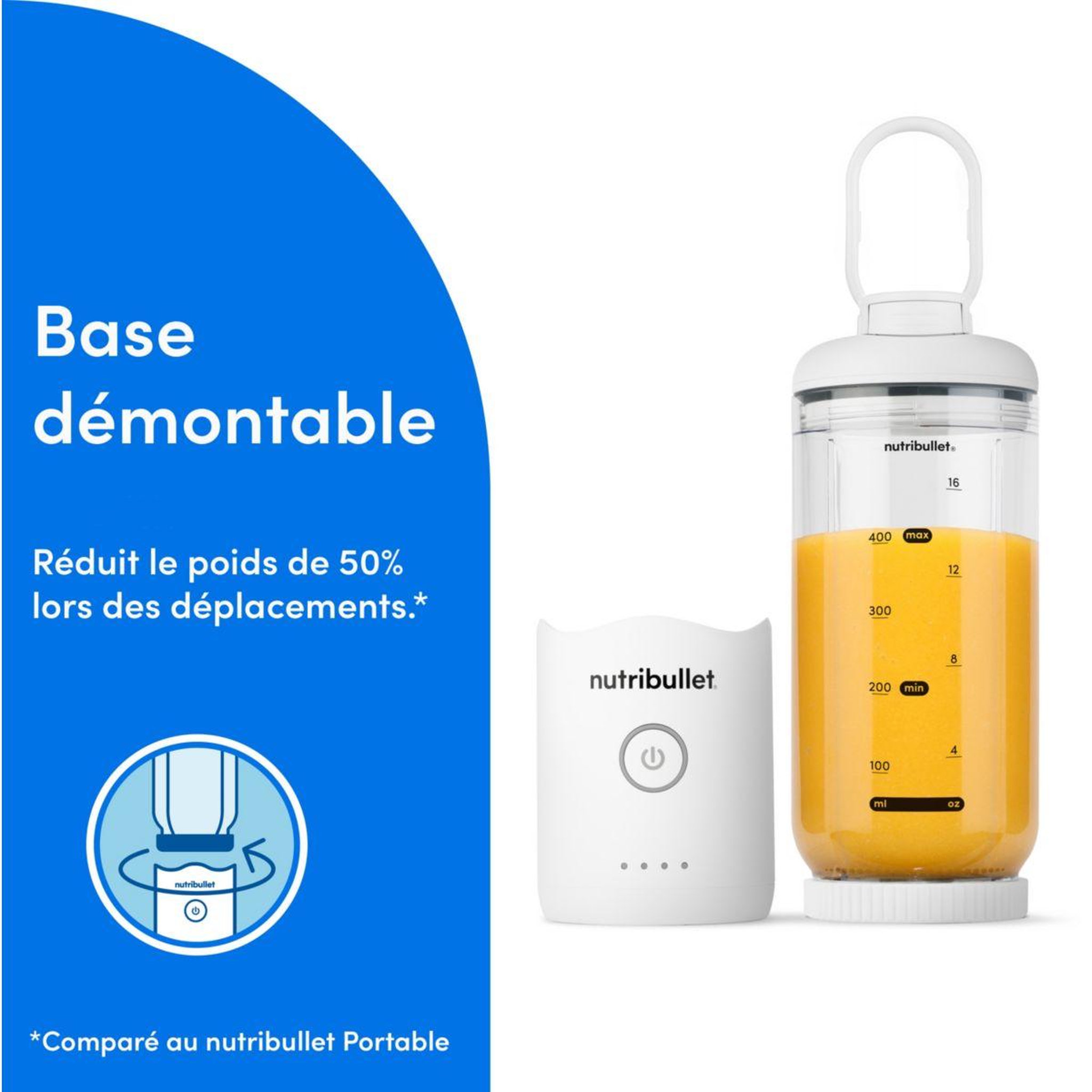 Voir la diapositive 3 : nutribullet Blender flex - white nbp013w