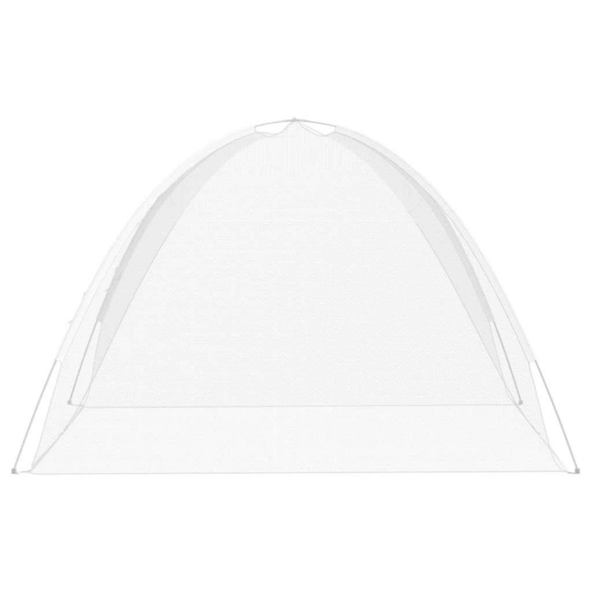 VIDAXL Moustiquaire mongole avec portes 220 maille blanc 200x200x135cm