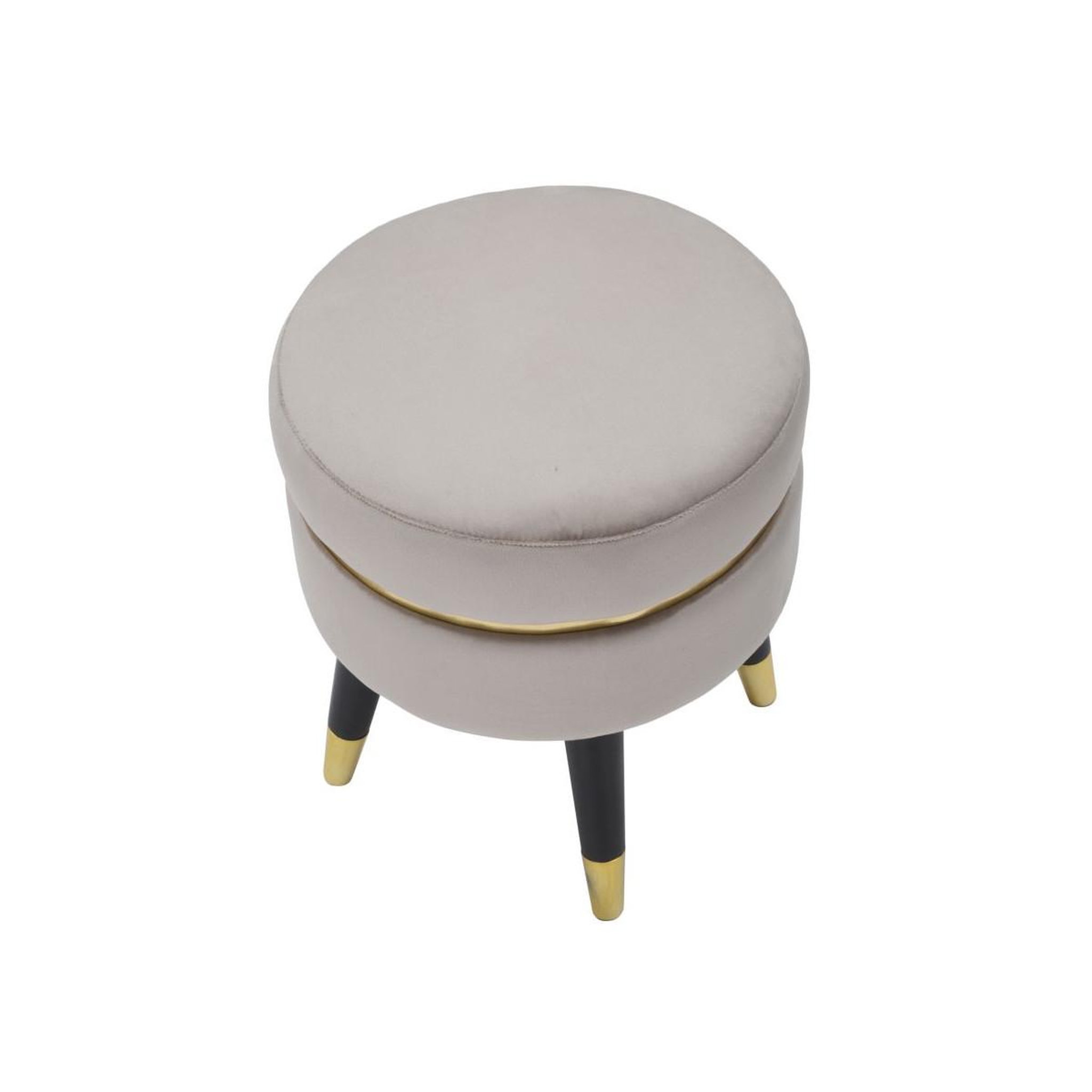 Voir la diapositive 3 : Paris Prix Tabouret design  paris  40cm gris & or
