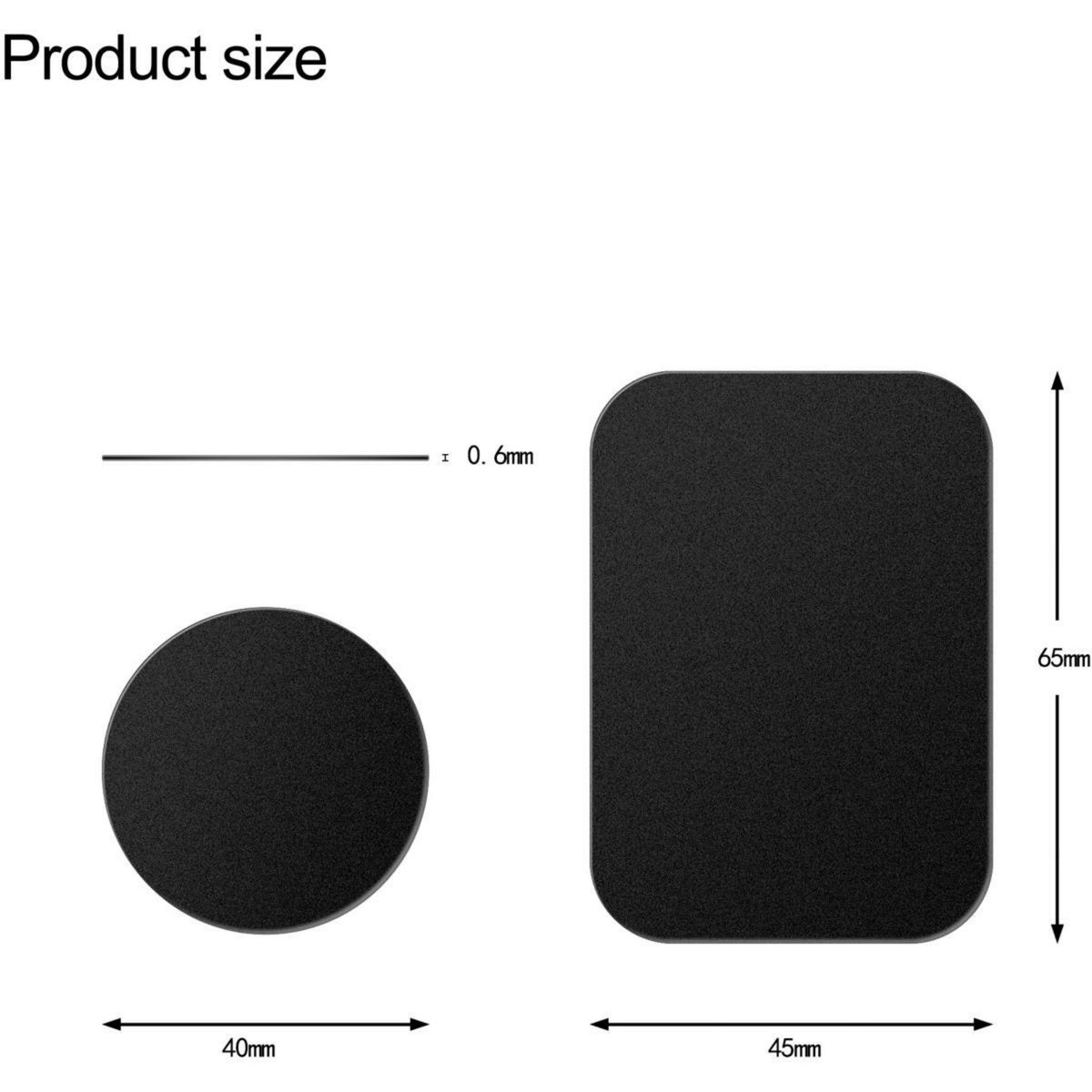 ESSENTIEL B Support smartphone Aimants ronds + rectangles x6