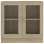VIDAXL Armoire a vitrine Chene sonoma 82,5x30,5x80 cm Agglomere